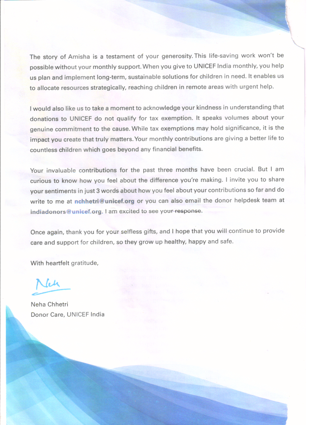 Contributed to the PM care for carona eradication